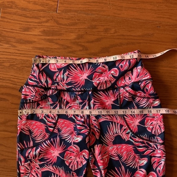 Simply Southern Yoga Legging Paradise Navy Palm Size Small NWT New With Tags - Picture 10 of 11